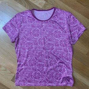 Patagonia purple Capilene short sleeve tee